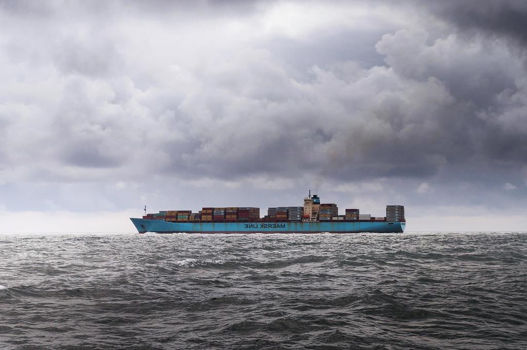 Export cargo containers at the port
