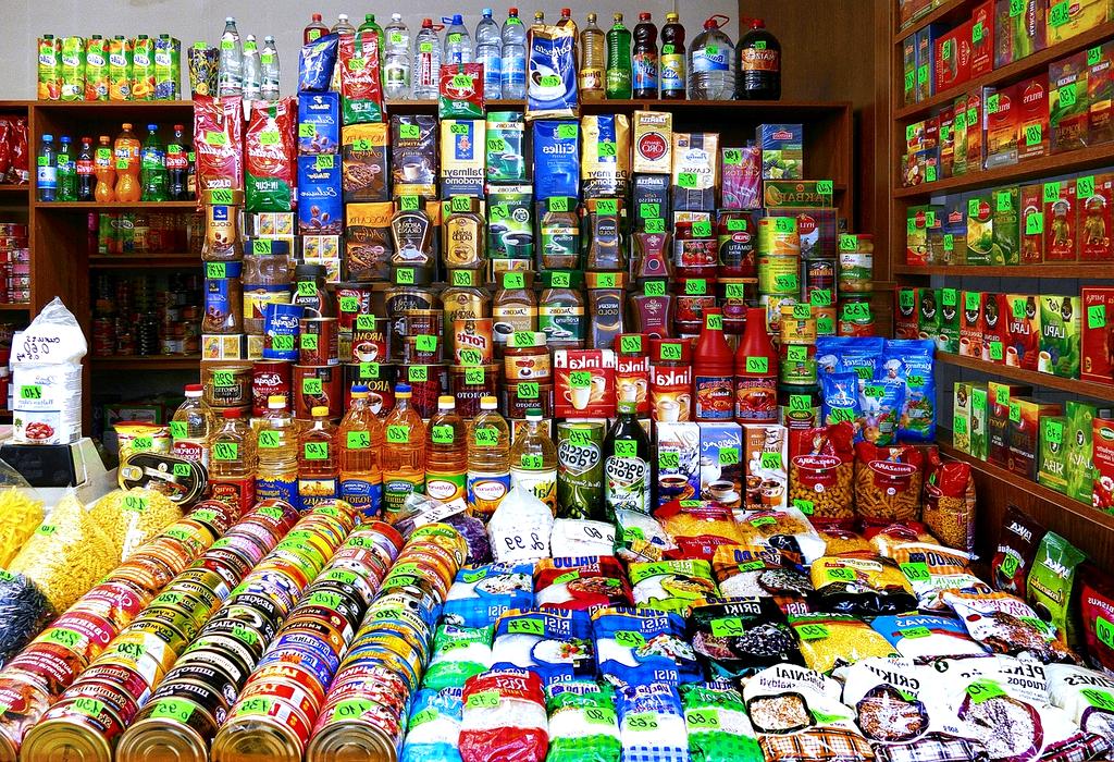 Milk Market stalls with fresh produce
